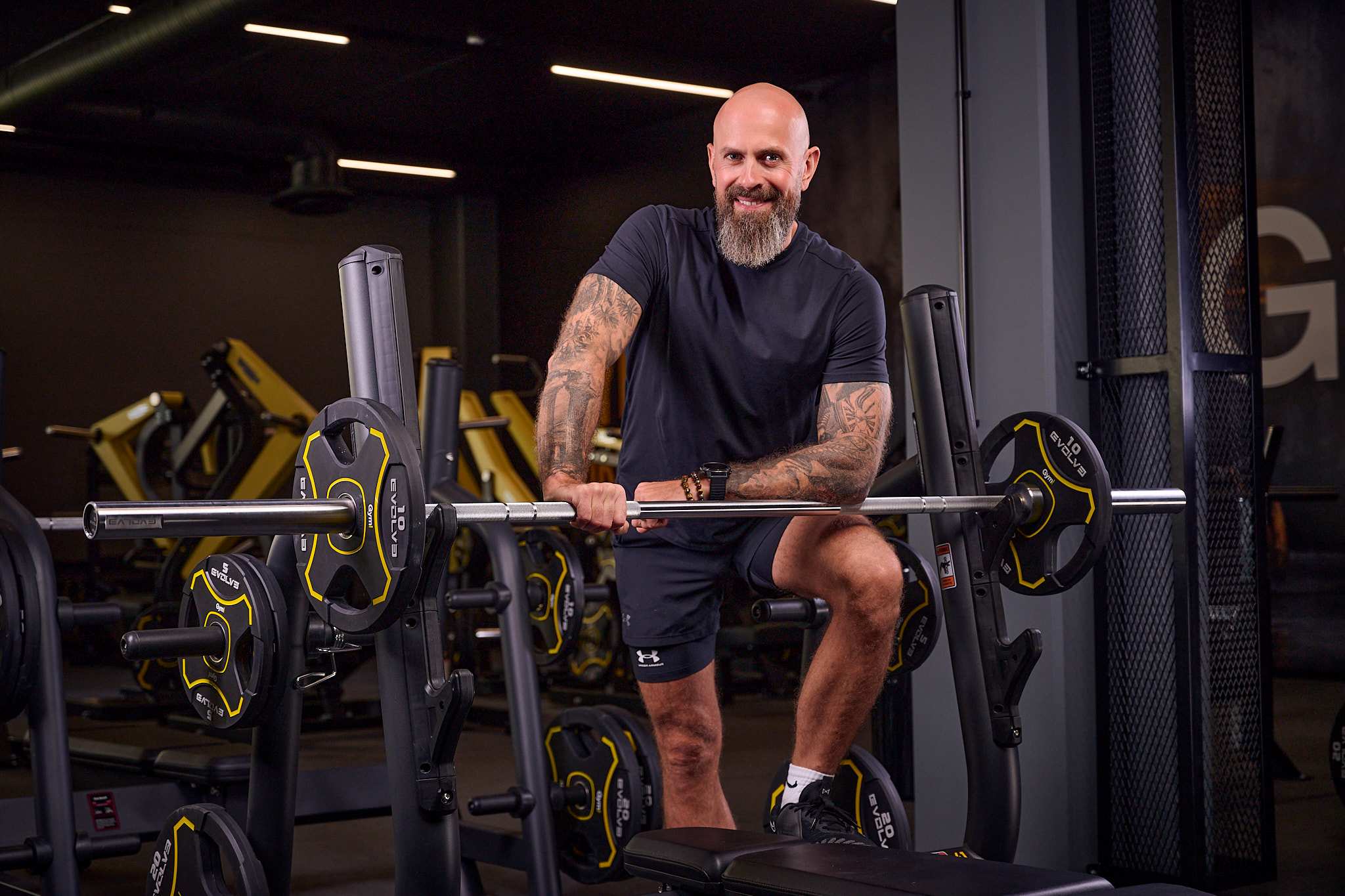Personaaltreener Toomas Karting jõutreeningul jõusaalis